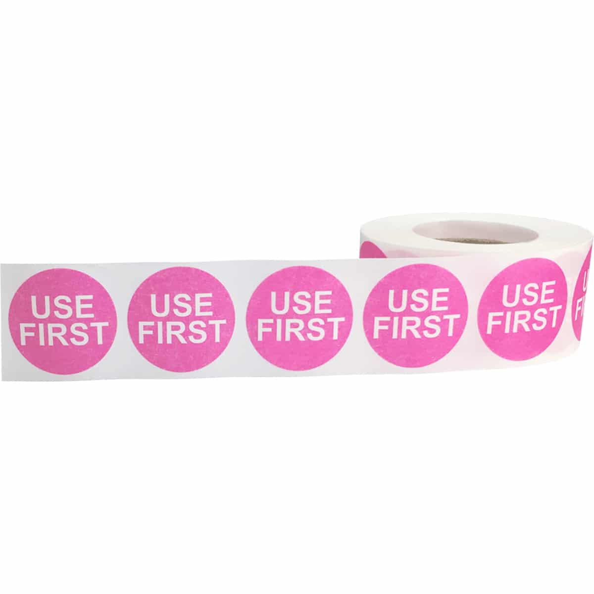 Use First Dissolvable Pink Labels 1" Round Use First Dissolvable Pink Labels 1" Round