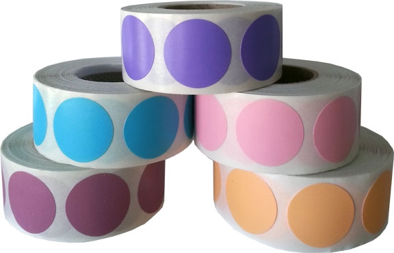 Pastel Color Label Collection | 3/4" Round Pastel Color Label Collection | 3/4" Round