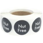 Nut Free Color Coded Diet Warning Labels
