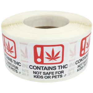 Oklahoma Contains THC Not Safe For Kids or Pets Warning Labels Oklahoma Contains THC Not Safe For Kids or Pets Warning Labels