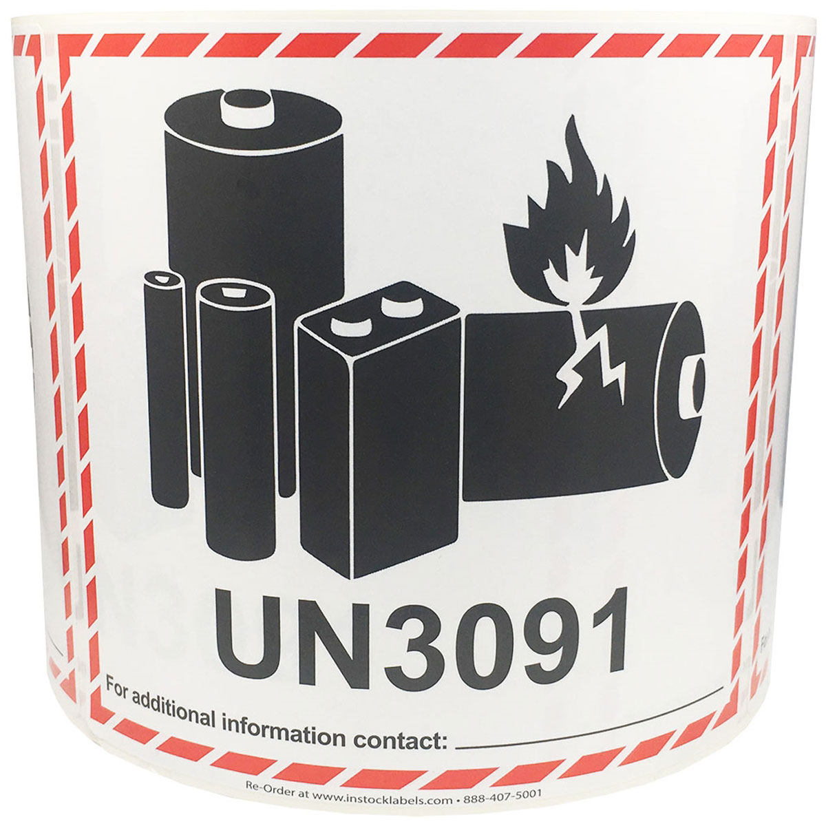 Lithium Ion Battery UN3091 D.O.T. Labels Lithium Ion Battery UN3091 D.O.T. Labels