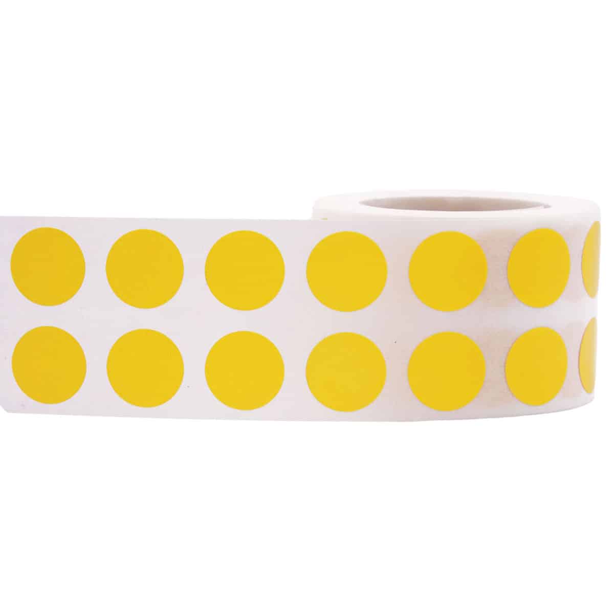 Small Yellow Dot Stickers 1/2" Round Small Yellow Dot Stickers 1/2" Round