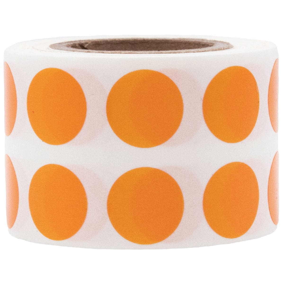 Small Orange Dot Stickers 1/2" Round Small Orange Dot Stickers 1/2" Round