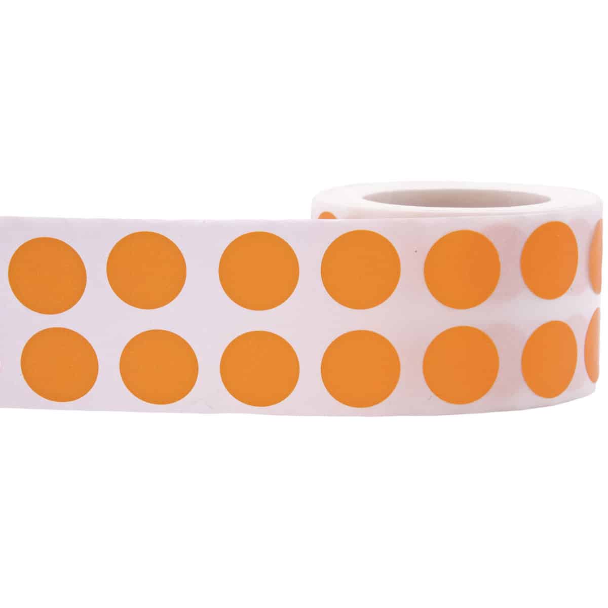 Small Orange Dot Stickers 1/2" Round Small Orange Dot Stickers 1/2" Round
