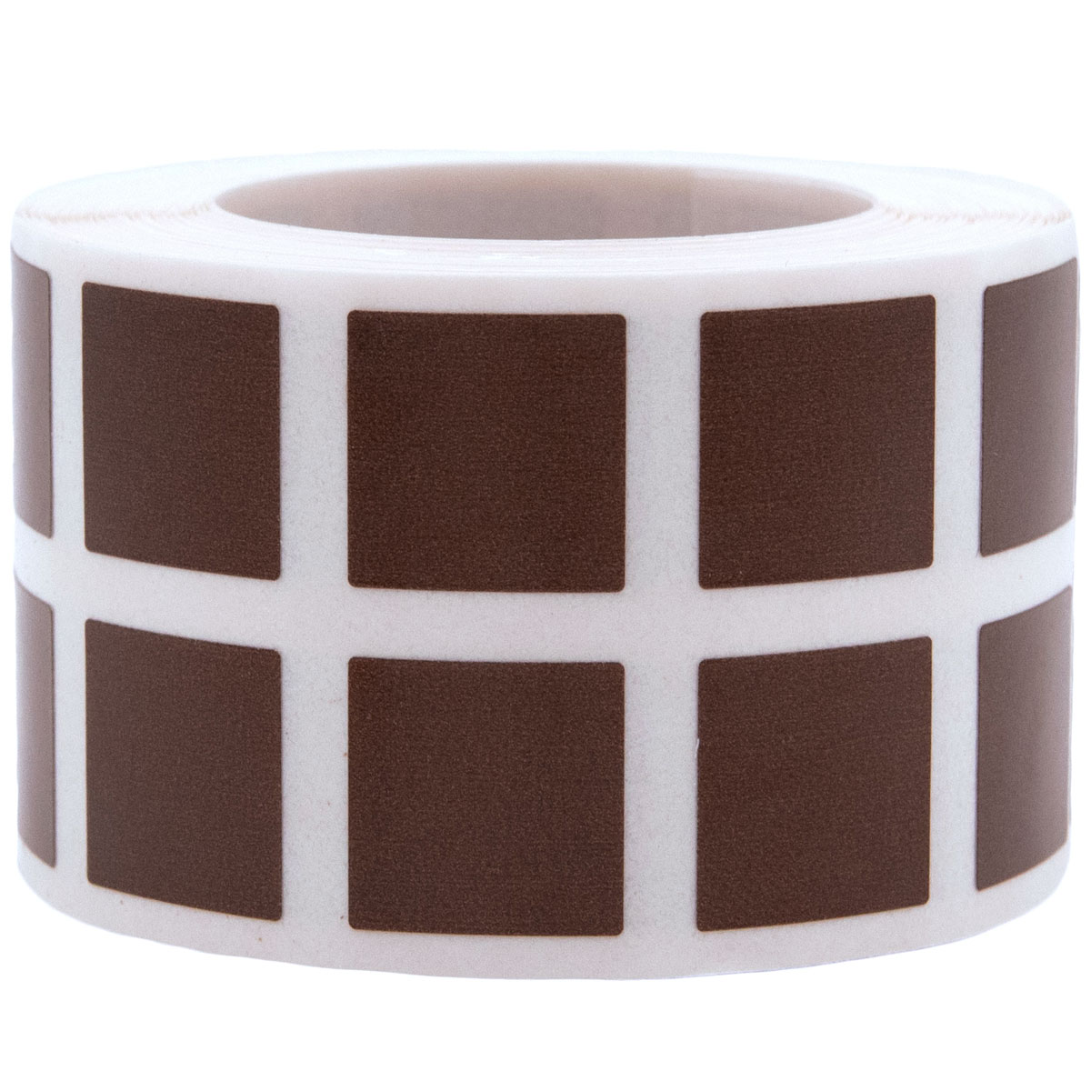 Small Brown Stickers 1/2" Square Small Brown Stickers 1/2" Square