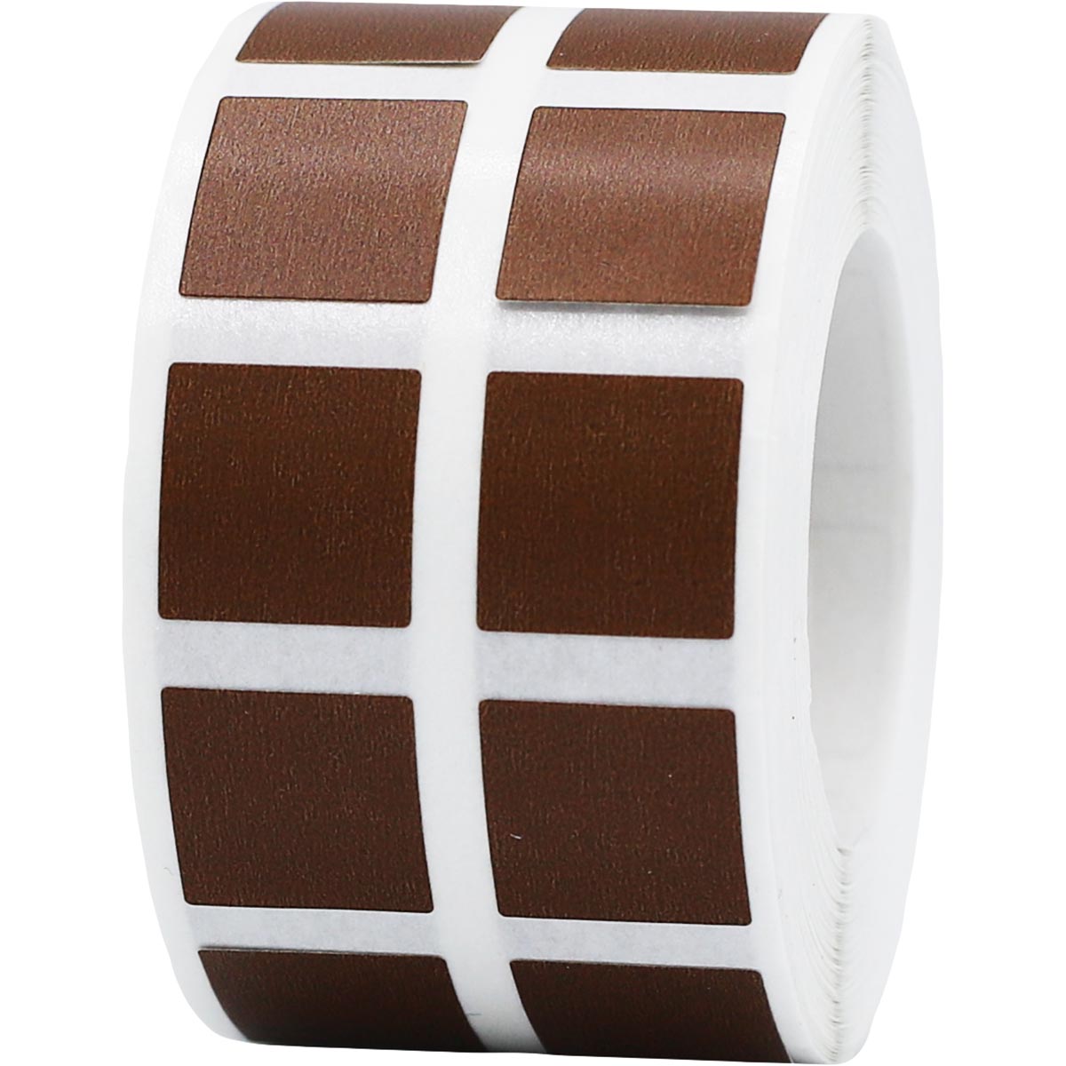 Small Brown Stickers 1/2" Square Small Brown Stickers 1/2" Square