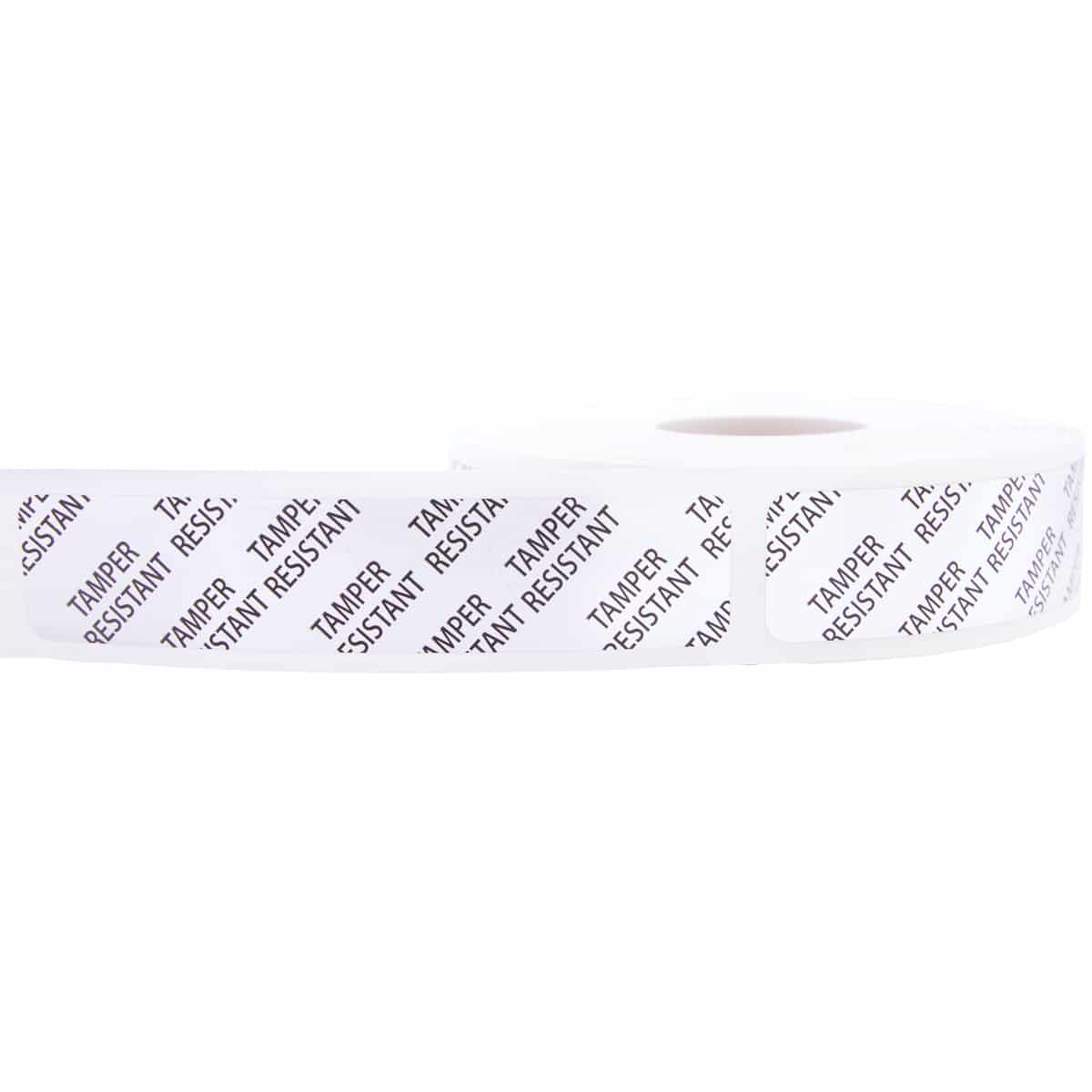 Tamper Resistant Labels | 0.75" x 3.5" - Metallic Silver Tamper Resistant Labels | 0.75" x 3.5" - Metallic Silver