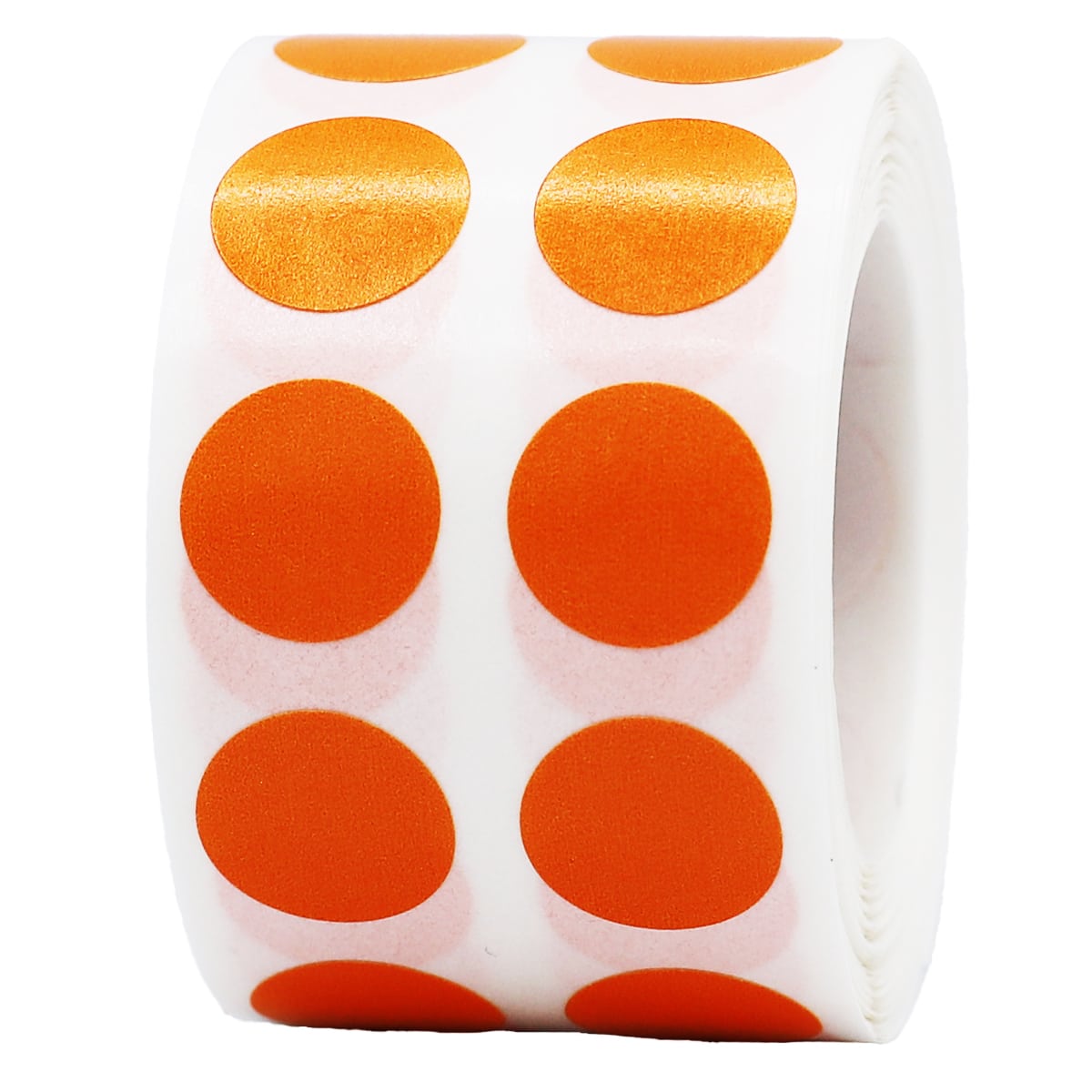 Small Orange Dot Stickers 1/2" Round Small Orange Dot Stickers 1/2" Round