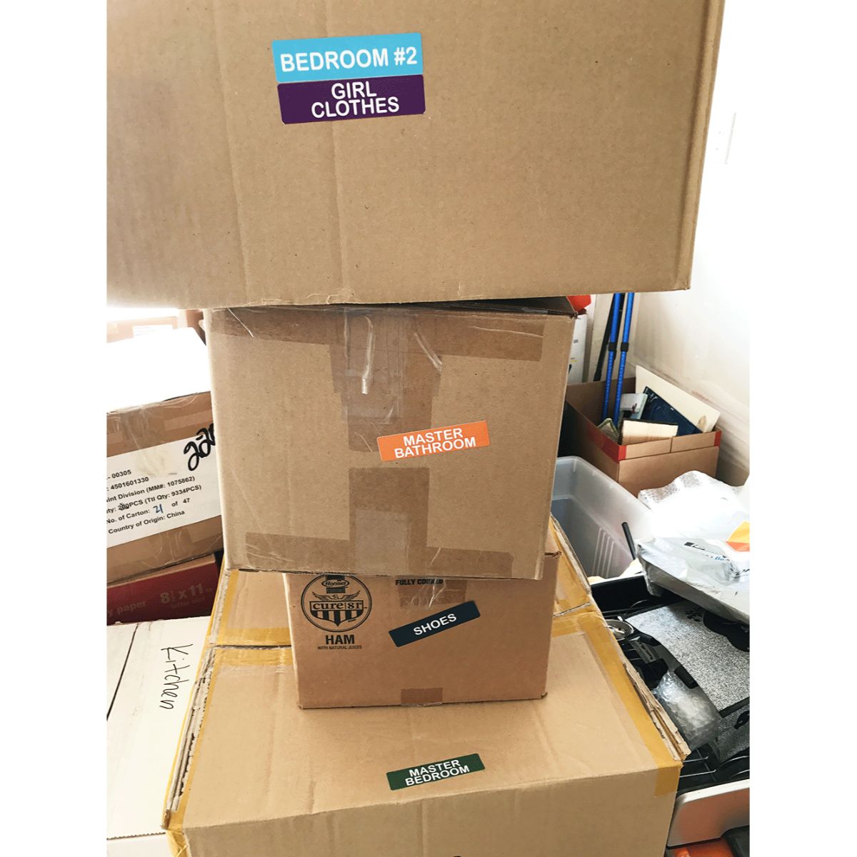 Home Moving Organization Stickers Home Moving Organization Stickers