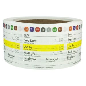 Writable 2 x 2" Universal Food Rotation Dissolvable Labels 2 x 2" Universal Food Rotation Dissolvable Labels
