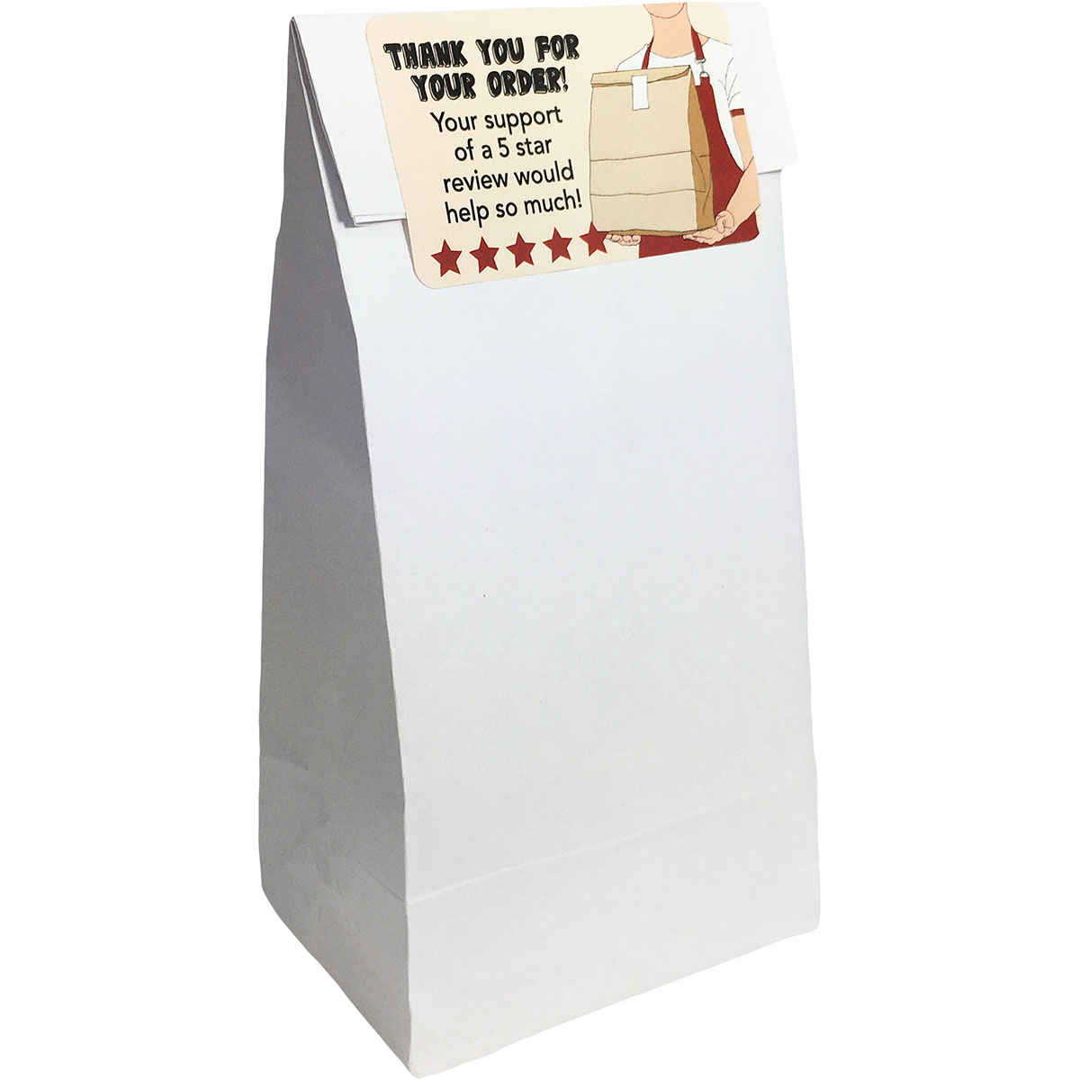 Five Star Review Labels for Food Delivery Five Star Review Labels for Food Delivery