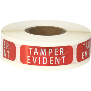 Red Tamper Evident Labels Red Tamper Evident Labels