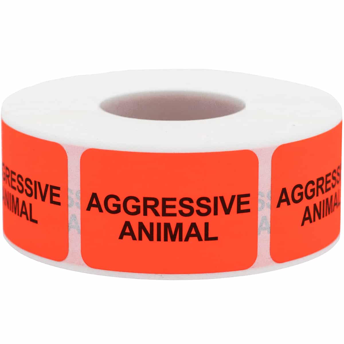 Aggressive Animal Veterinarian Labels | 1" x 1.5" Aggressive Animal Veterinarian Labels | 1" x 1.5"