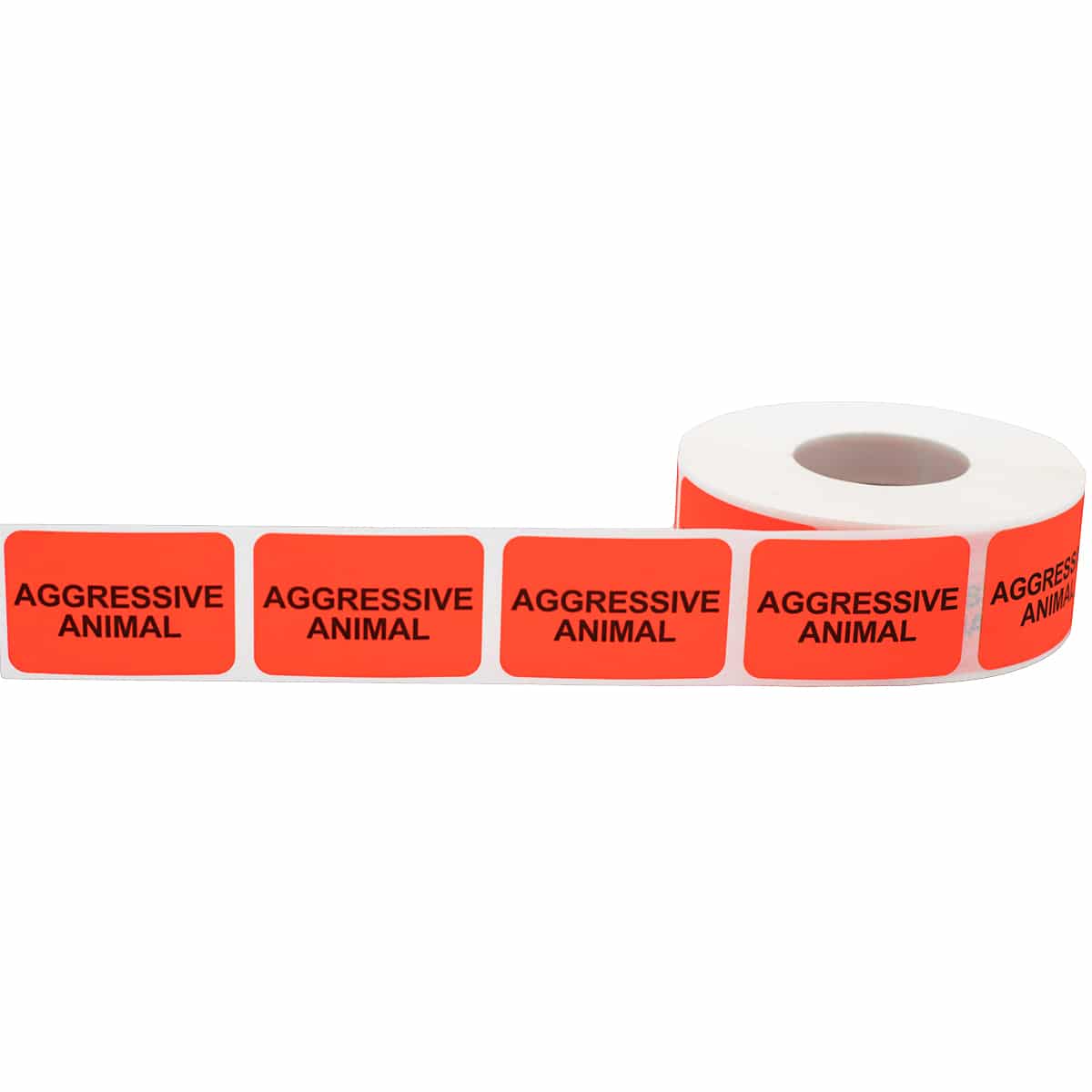 Aggressive Animal Veterinarian Labels | 1" x 1.5" Aggressive Animal Veterinarian Labels | 1" x 1.5"