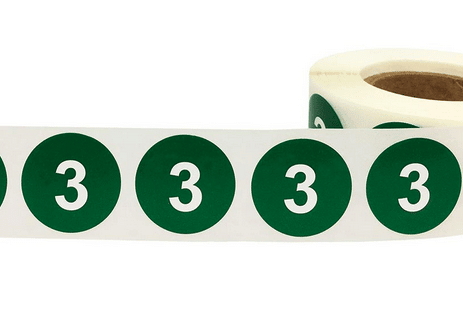 Numbered Stickers