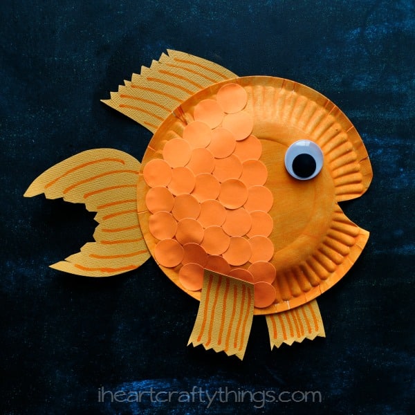Paper-Plate-Fish-2 Goldfish Paper Plate